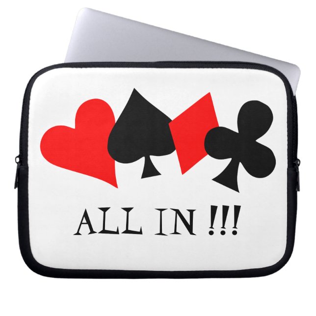 Poker Electronics Bag Laptop Sleeve (Voorkant)