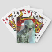 Poker Face Alien Pokerkaarten (Achterkant)