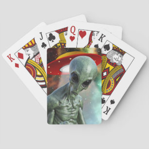 Poker Face Alien Pokerkaarten