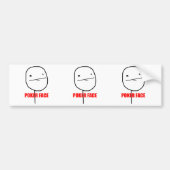 Poker Face - Bumpersticker (Voorkant)