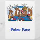 Poker Face Deer Flyer (Voorkant)