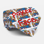 Poker Face Deer Stropdas (Opgerold)