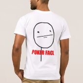 Poker Face - Design Bella Canvas T-Shirt (Achterkant)