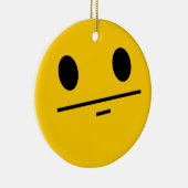 Poker Face-gezicht Keramisch Ornament (Rechts)