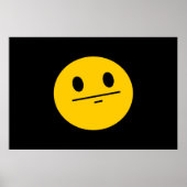 Poker Face gezicht Poster (Voorkant)