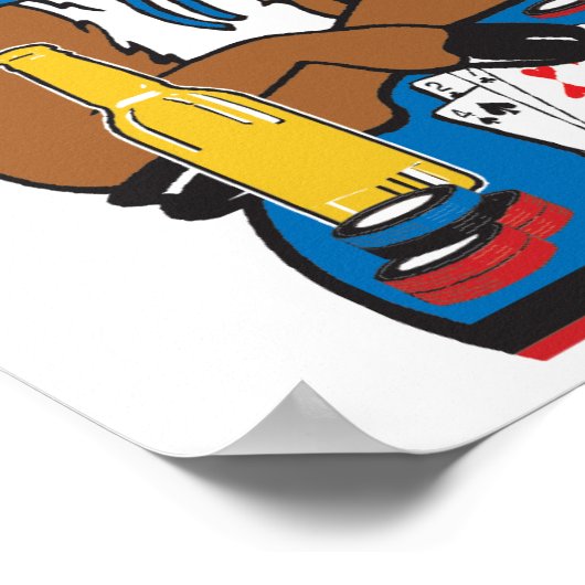 Poker Face Hert Poster (Hoek)