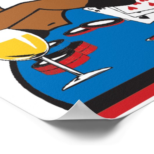 Poker Face Hert Poster (Hoek)