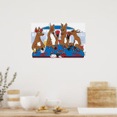 Poker Face Herten Poster (Keuken)