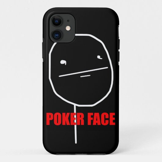 Poker Face - iPhone 5 Black Hoesje (Achterkant)