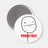 Poker Face - Magneet (Voorkant / Achterkant)