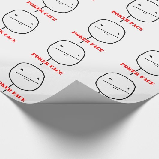 Poker face - meme cadeaupapier (Hoek)