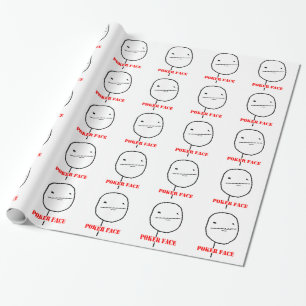 Poker face - meme cadeaupapier