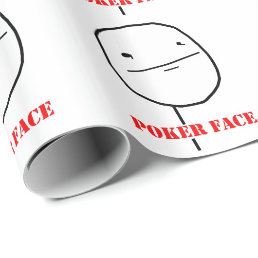 Poker face - meme cadeaupapier (Rol Hoek)