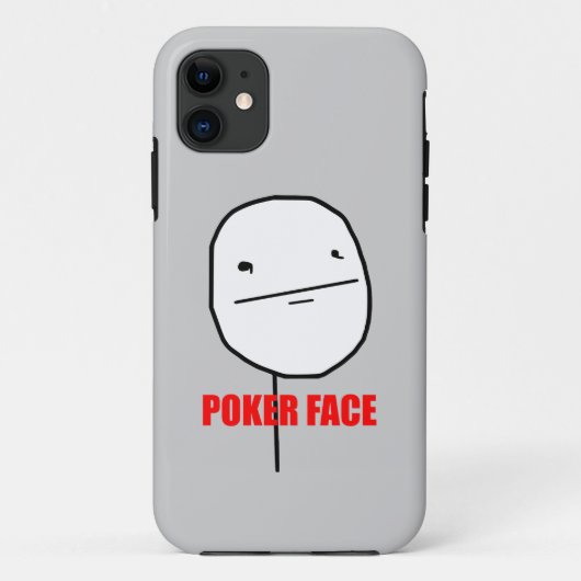 Poker Face Meme Case-Mate iPhone Case (Achterkant)