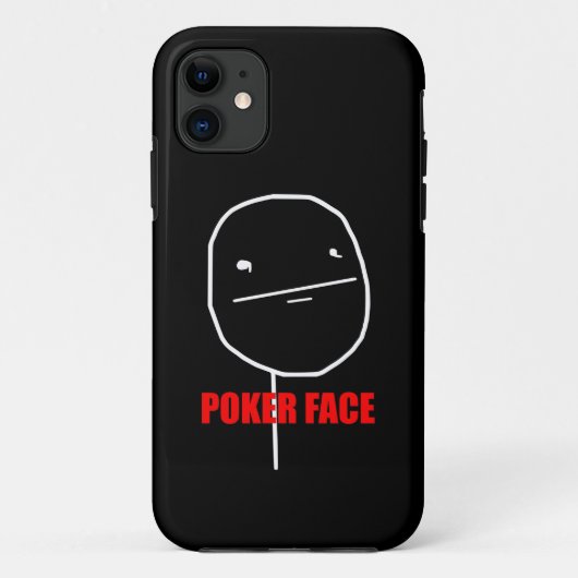 Poker Face Meme Case-Mate iPhone Case (Achterkant)