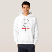 Poker Face Meme Hoodie (Voorkant volledig)