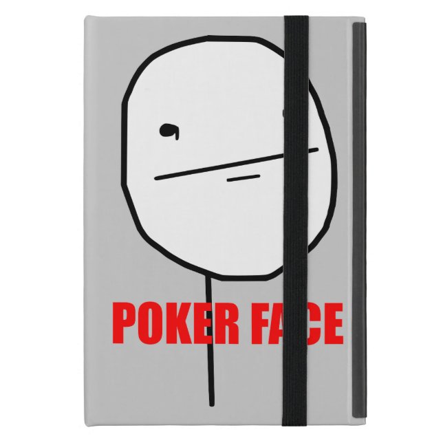 Poker Face Meme iPad Mini Hoesje (Voorkant Dicht)