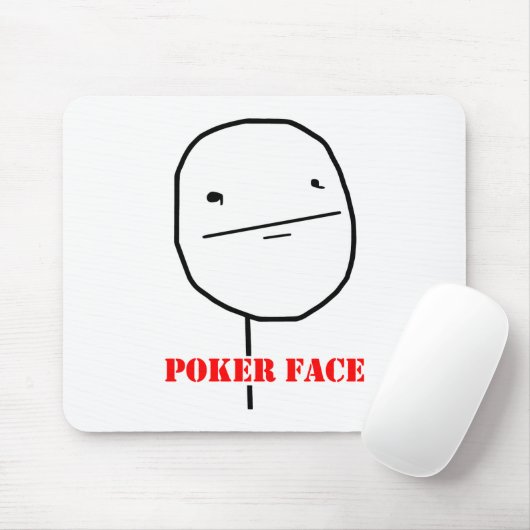 Poker face - meme muismat (Met muis)