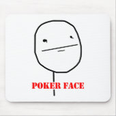 Poker face - meme muismat (Voorkant)