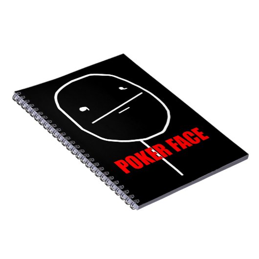 Poker Face Meme Notitieboek (Rechterzijde)