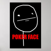 Poker Face Meme Poster (Voorkant)