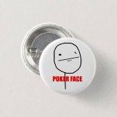 Poker Face Meme Ronde Button 3,2 Cm (Voorkant /achterkant)