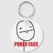 Poker Face Meme Sleutelhanger (Voorkant)