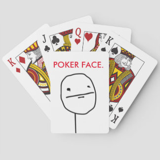 Poker Face Meme-speelkaarten Pokerkaarten