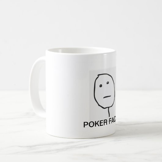 POKER FACE-MOK KOFFIEMOK (Voorkant links)