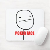 Poker Face - Mousepad Muismat (Met muis)