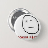 Poker Face Rage Comic Ronde Button 5,7 Cm (Voorkant /achterkant)