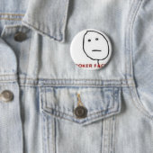 Poker Face Rage Comic Ronde Button 5,7 Cm (In situ)