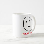 Poker Face Rage Face Meme Koffiemok (Voorkant rechts)
