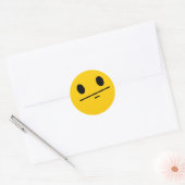 Poker Face Ronde Sticker (Envelop)