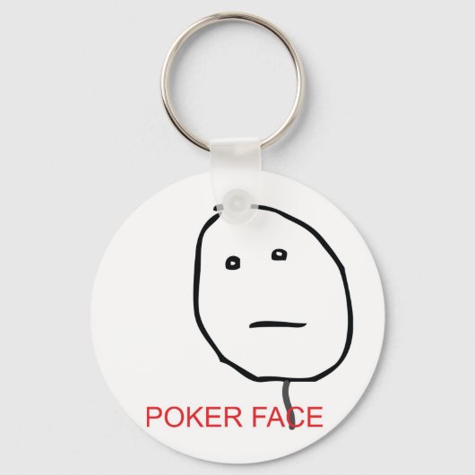 Poker Face Sleutelhanger (Voorkant)