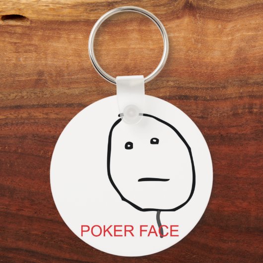 Poker Face Sleutelhanger (Voorkant)