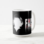 Poker Face-tekst met een leeg gezicht Koffiemok (Voorkant rechts)