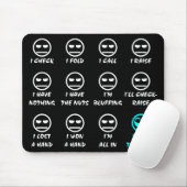 "Poker Faces" Mousepad Muismat (Met muis)