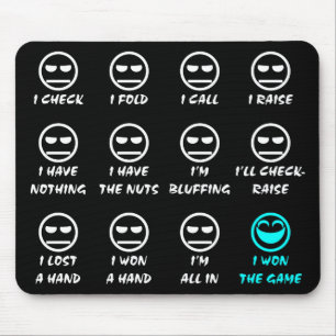 "Poker Faces" Mousepad Muismat