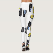 Poker Finale Chips Logo Dames Fullprint Leggings (Achterkant)