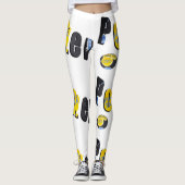 Poker Finale Chips Logo Dames Fullprint Leggings (Voorkant)