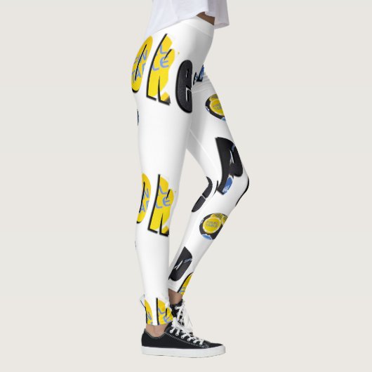 Poker Finale Chips Logo Dames Fullprint Leggings (Rechts)