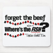 Poker Fish mousepad Muismat (Voorkant)