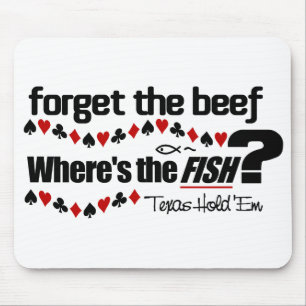 Poker Fish mousepad Muismat