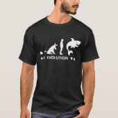 Poker Fish to Shark Evolution Mannen Funny Poker T T-shirt (Voorkant)