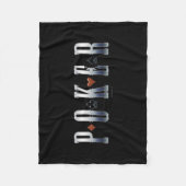 Poker Fleece Deken (Voorkant)