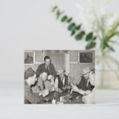 Poker Game, 1939 Briefkaart (Staand voorkant)