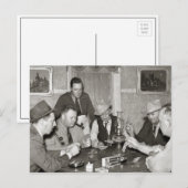 Poker Game, 1939 Briefkaart (Voorkant / Achterkant)