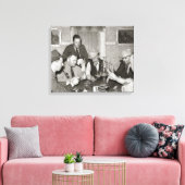Poker Game, 1939 Canvas Afdruk (Insitu (Woonkamer))