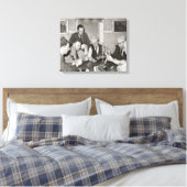 Poker Game, 1939 Canvas Afdruk (Insitu (Slaapkamer))